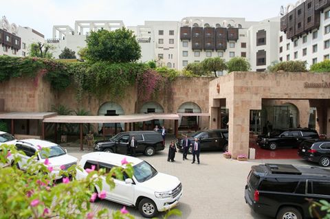 Wagenkolonne von US-Vizepräsident Vance in Islamabad