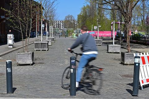 In der Danneckerstraße soll es nach dem Wunsch des Bezirksamts künftig noch deutlich grüner werden. Foto: Michael Brandt/dpa