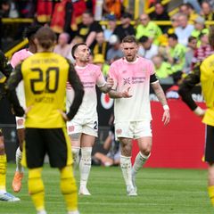 Andrich nach seinem Siegtreffer. Foto: Bernd Thissen/dpa