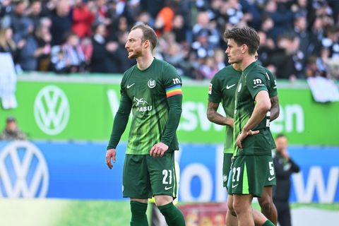 Großer Frust beim VfL Wolfsburg. Foto: Swen Pförtner/dpa