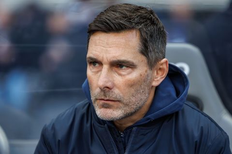 "Maximal bitterer Nachmittag": Hertha-Trainer Leitl war bedient. Foto: Andreas Gora/dpa