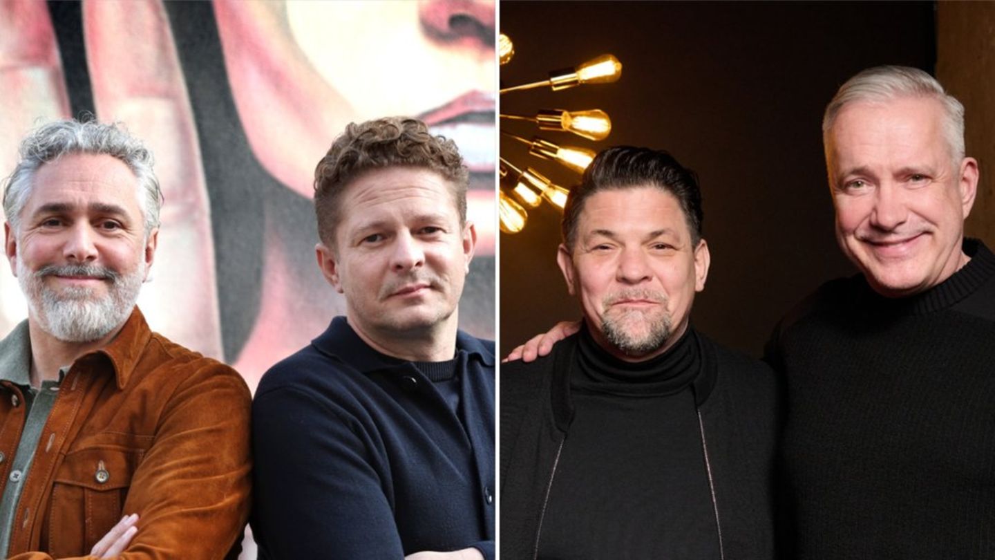 Roland Trettl und Martin Klein (v.l.) sowie Tim Mälzer und Alexander Herrmann treten gegeneinander an.