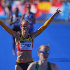 Erneut deutsche Marathon-Meisterin: Domenika Mayer aus Regensburg. (Archivbild) Foto: Michael Kappeler/dpa