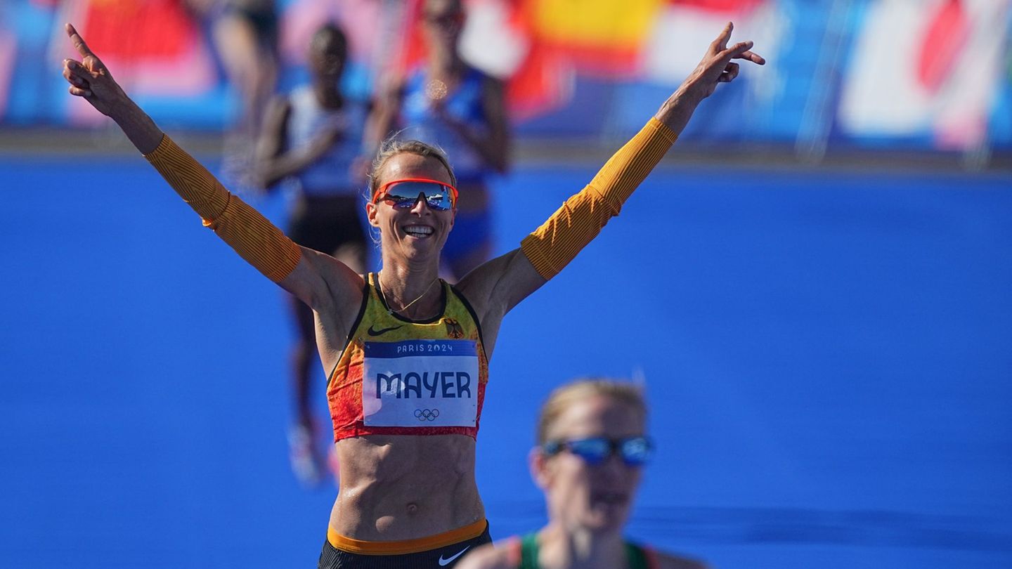 Erneut deutsche Marathon-Meisterin: Domenika Mayer aus Regensburg. (Archivbild) Foto: Michael Kappeler/dpa