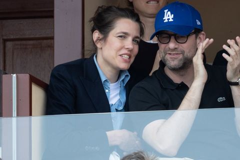 Charlotte Casiraghi und Nicolas Mathieu beim Halbfinale der Rolex Monte-Carlo Masters.