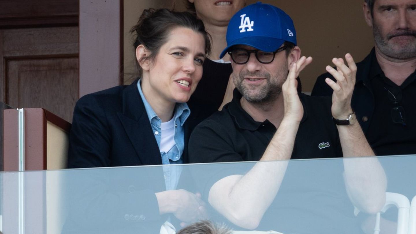 Charlotte Casiraghi und Nicolas Mathieu beim Halbfinale der Rolex Monte-Carlo Masters.