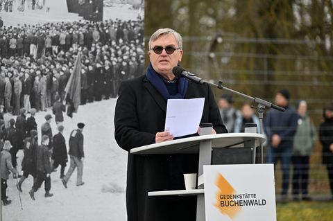 Der Großvater von Hape Kerkeling war in Buchenwald inhaftiert. Foto: Martin Schutt/dpa