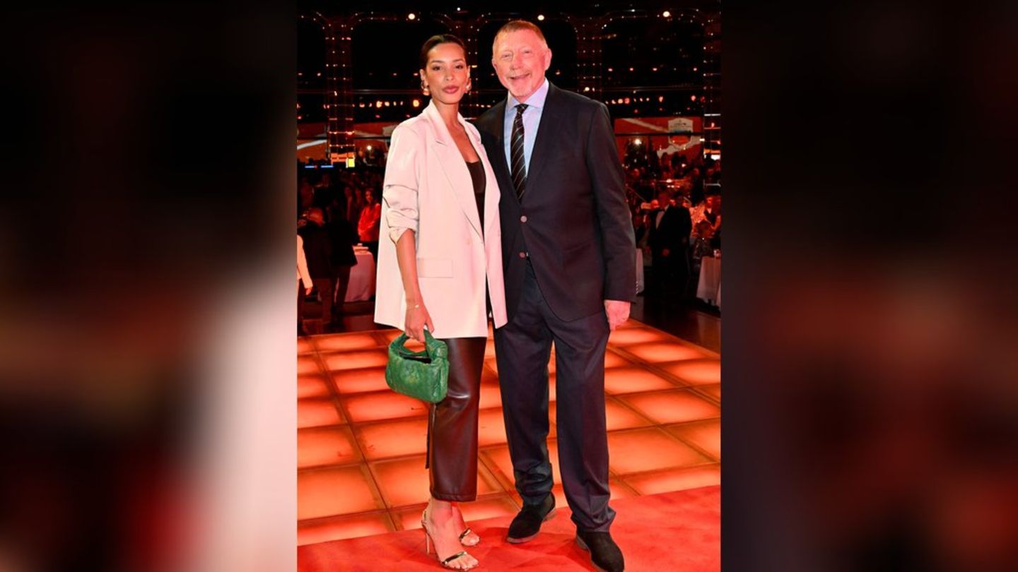 Boris Becker und seine Ehefrau Lilian in Monte-Carlo.