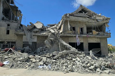 Zerstörung durch israelischen Angriff im Süden des Libanon