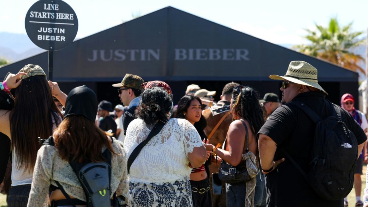 Justin Bieber trat am Samstag auf dem Coachella Festival auf