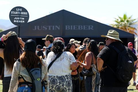 Justin Bieber trat am Samstag auf dem Coachella Festival auf