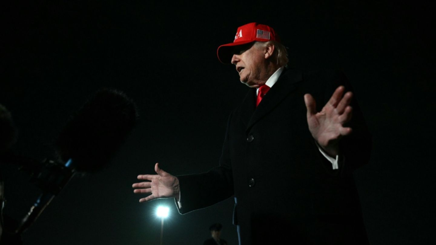 Trump auf dem Luftwaffenstützpunkt Joint Base Andrews