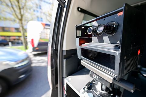 Im April findet wieder ein bundesweiter Blitzermarathon der Polizei statt. (Symbolbild) Foto: Sebastian Christoph Gollnow/dpa