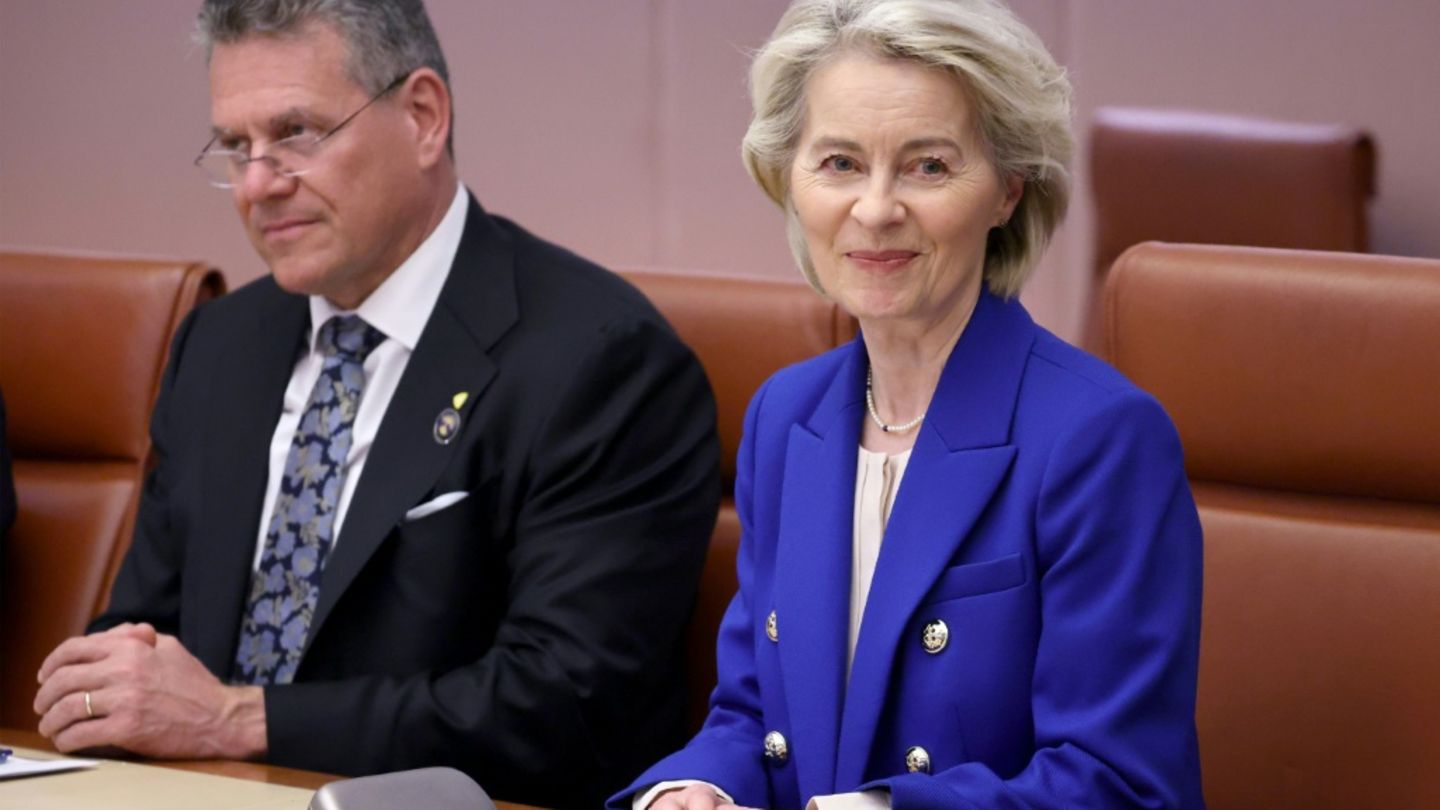 Ursula von der Leyen und Handelskommissar Sefkovic