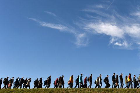 Flüchtlinge in Bayern im Jahr 2015