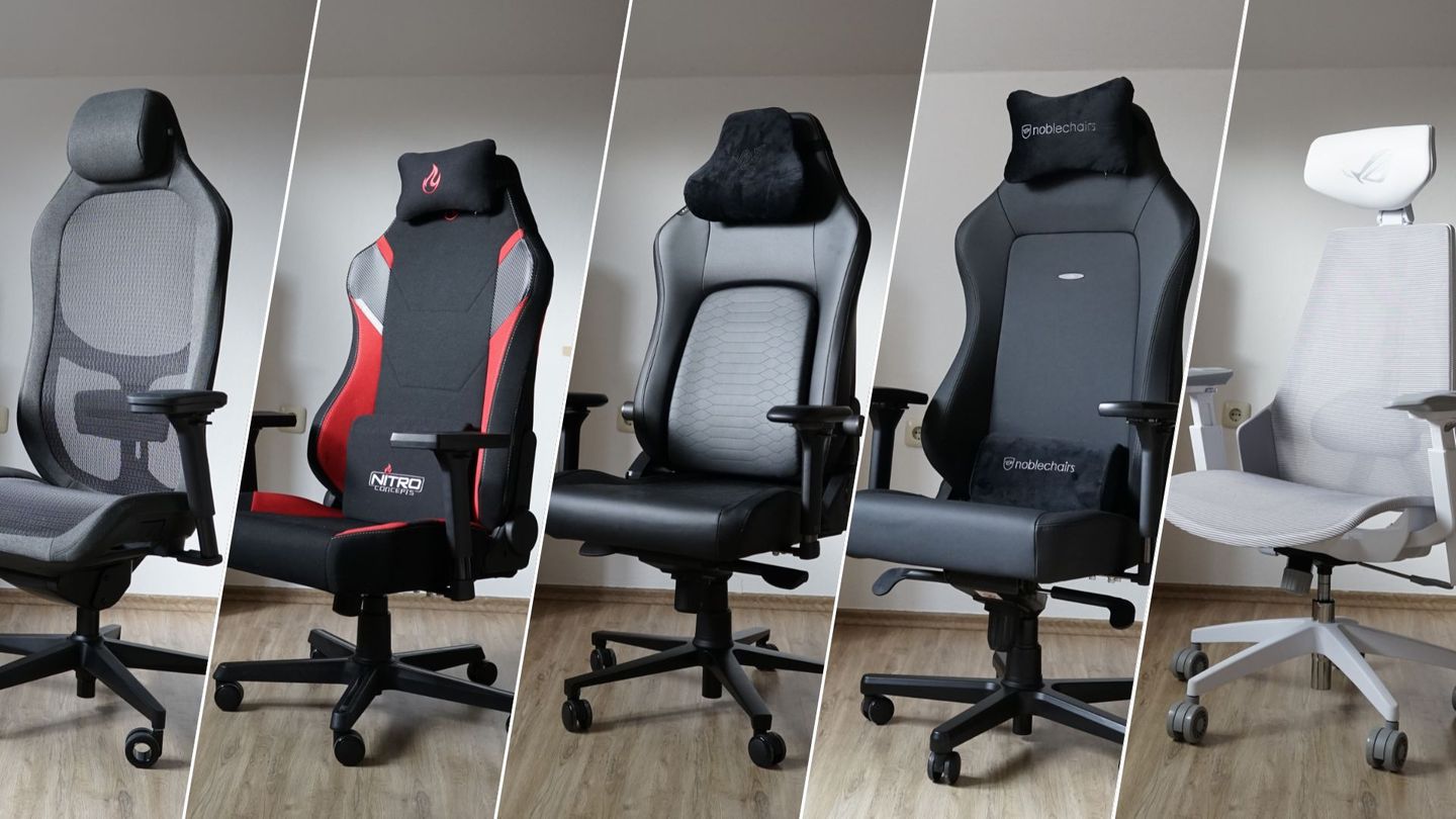 Rücken gut, alles gut: Fürs Homeoffice und durchgezockte Nächte: Fünf Gamingstühle im Vergleichstest