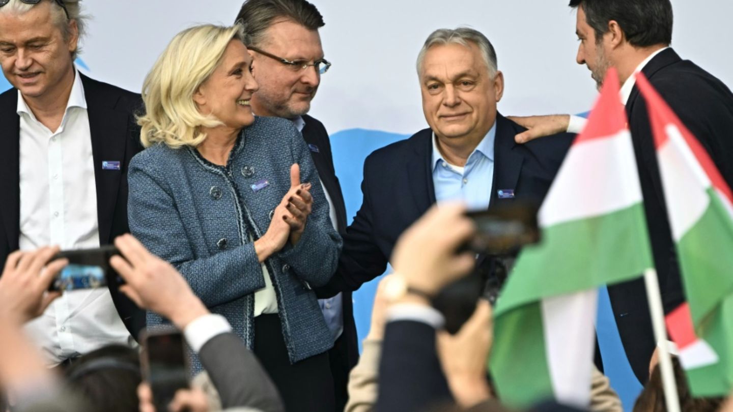 Marine Le Pen und Viktor Orban