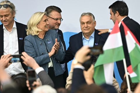 Marine Le Pen und Viktor Orban