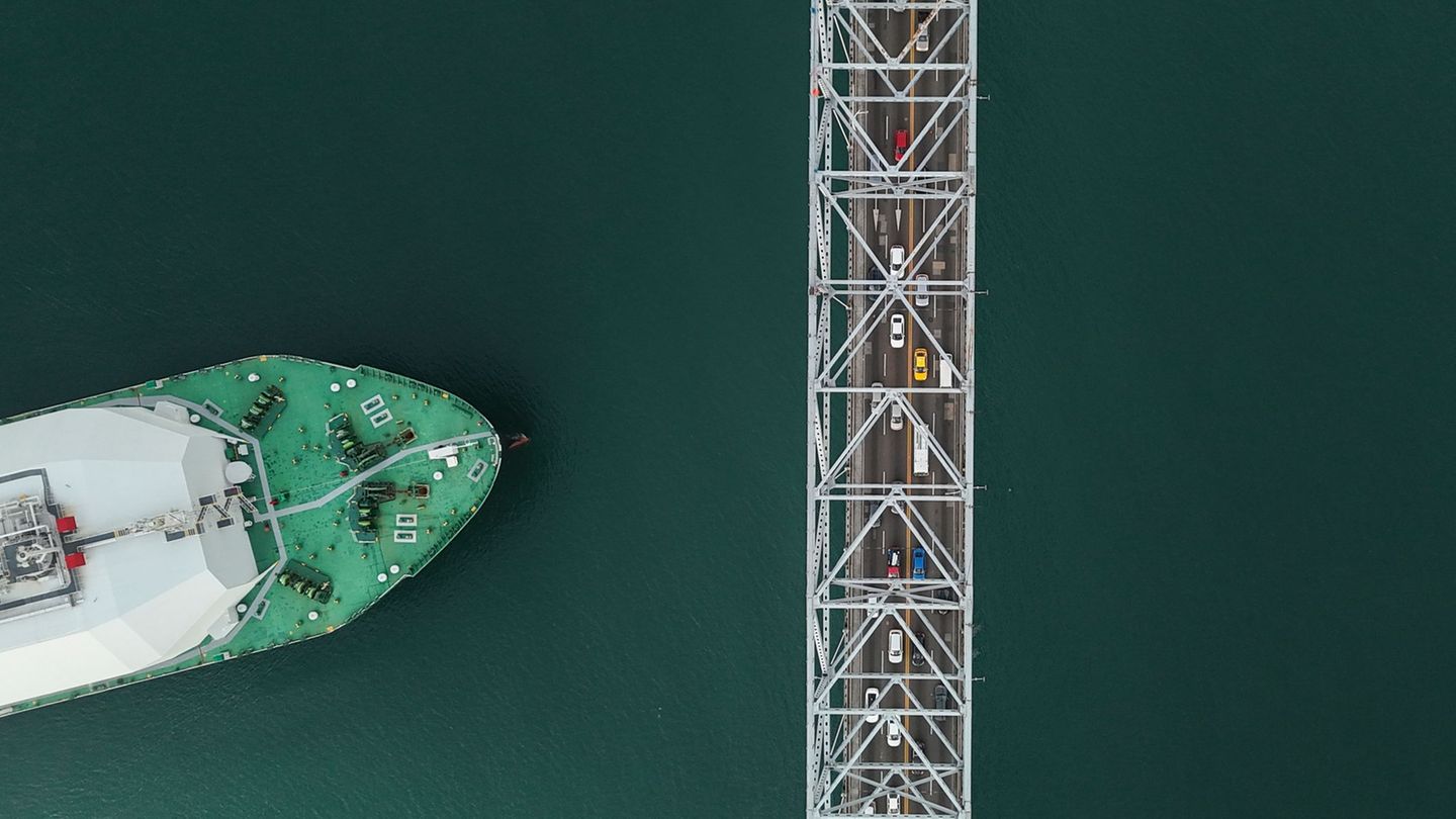 Dem NABU zufolge zahlen große Reedereien unzureichend Steuern. (Archivbild) Foto: Matias Delacroix/AP/dpa