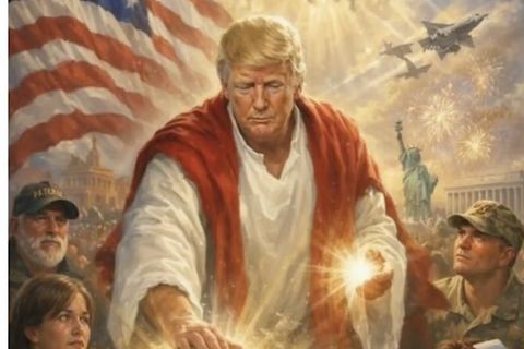 Trump macht sich zum Heiland