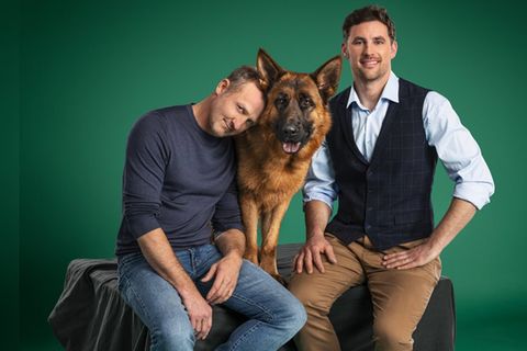 Maximilian Brückner (l.) und Ferdinand Seebacher (r.) bilden das neue Team um "Kommissar Rex".