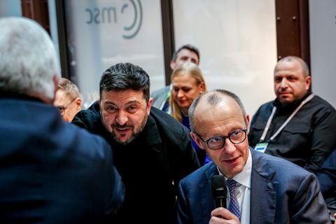 Selenskyj und Merz im Februar in München