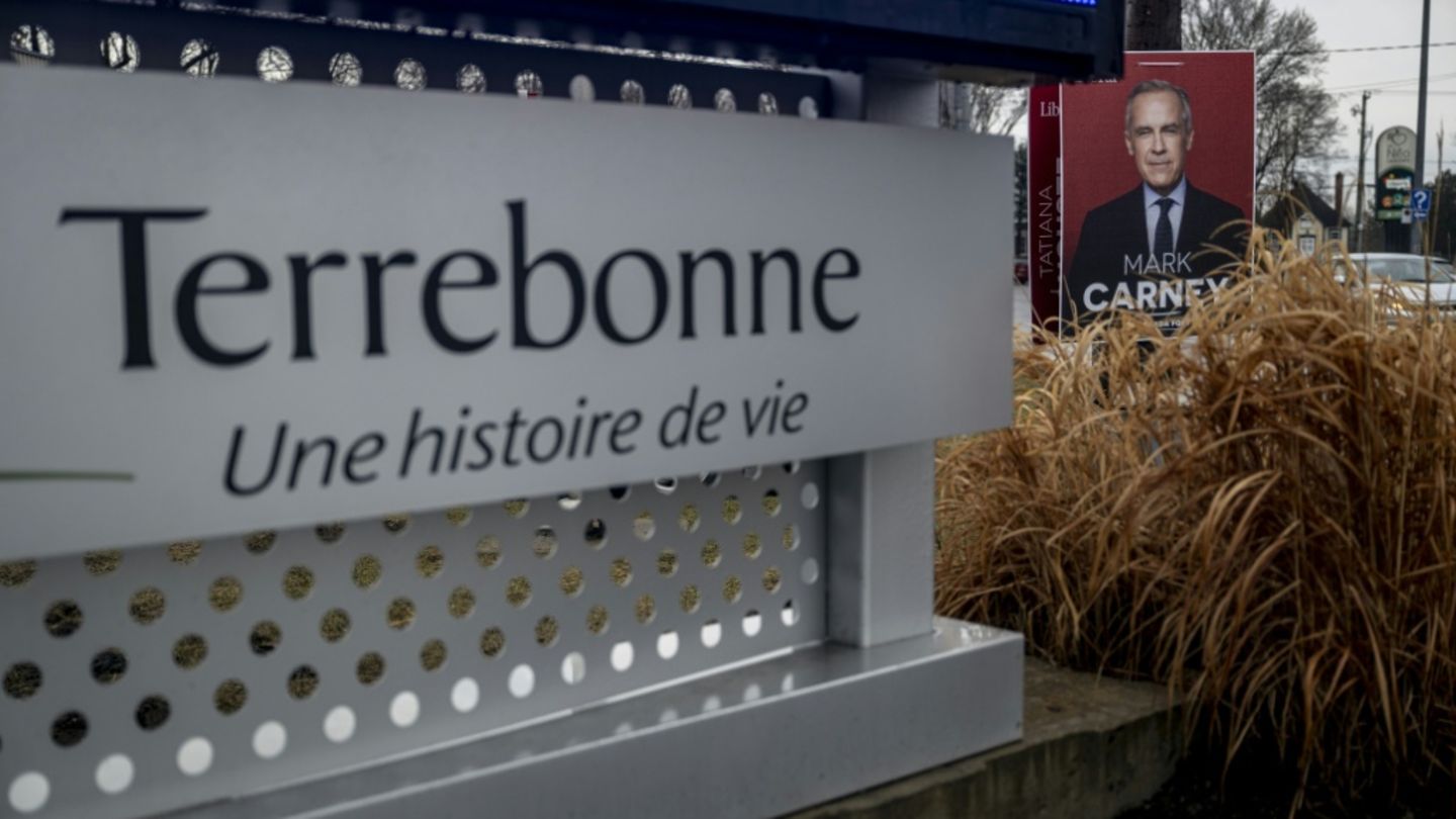 Wahlplakat in der Provinz Québec