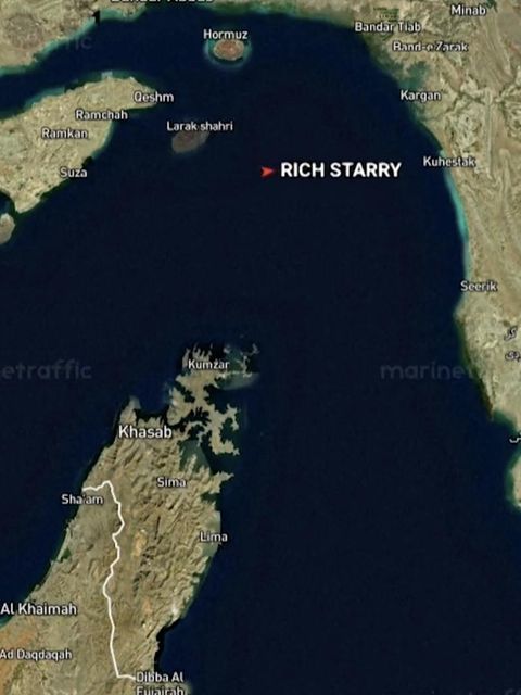 Ein Trackingvideo der Straße von Hormus