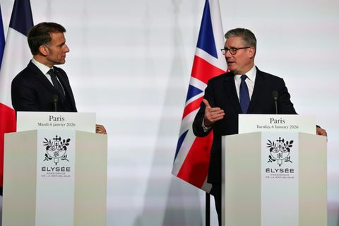 Emmanuel Macron und Keir Starmer