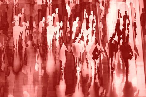 Eine Abstrakte Menschenmenge