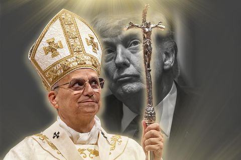 Papst Leo XIV. (l.) und Donald Trump tragen ihre Meinungsverschiedenheiten in aller Öffentlichkeit aus