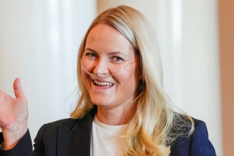 Kronprinzessin Mette-Marit während eines Empfangs am 10. April.