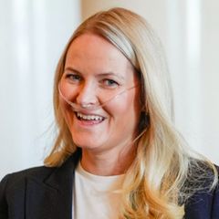 Kronprinzessin Mette-Marit während eines Empfangs am 10. April.