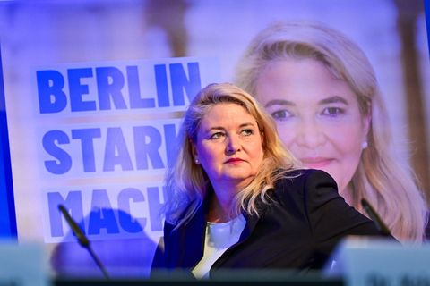 Kristin Brinker ist Spitzenkandidatin der Berliner AfD für die Wahl zum Abgeordnetenhaus am 20. September. Foto: Sebastian Chris