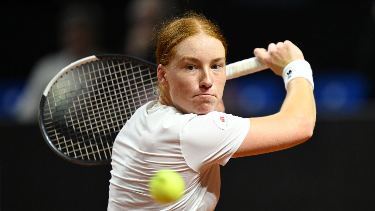 Ella Seidel musste sich der Belgierin Elise Mertens geschlagen geben. Foto: Marijan Murat/dpa