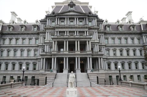Das Eisenhower Executive Office Building in Washington: US-Präsident Donald Trump wünscht sich für das Gebäude einen strahlend weißen Anstrich