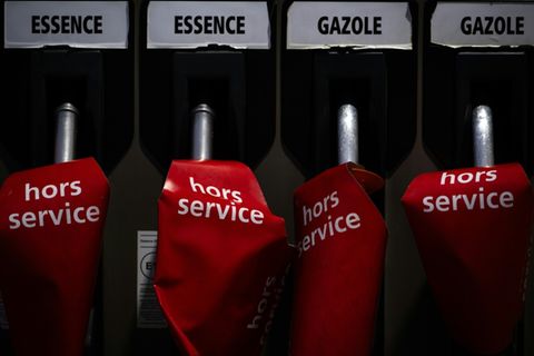 Tankstelle in Frankreich