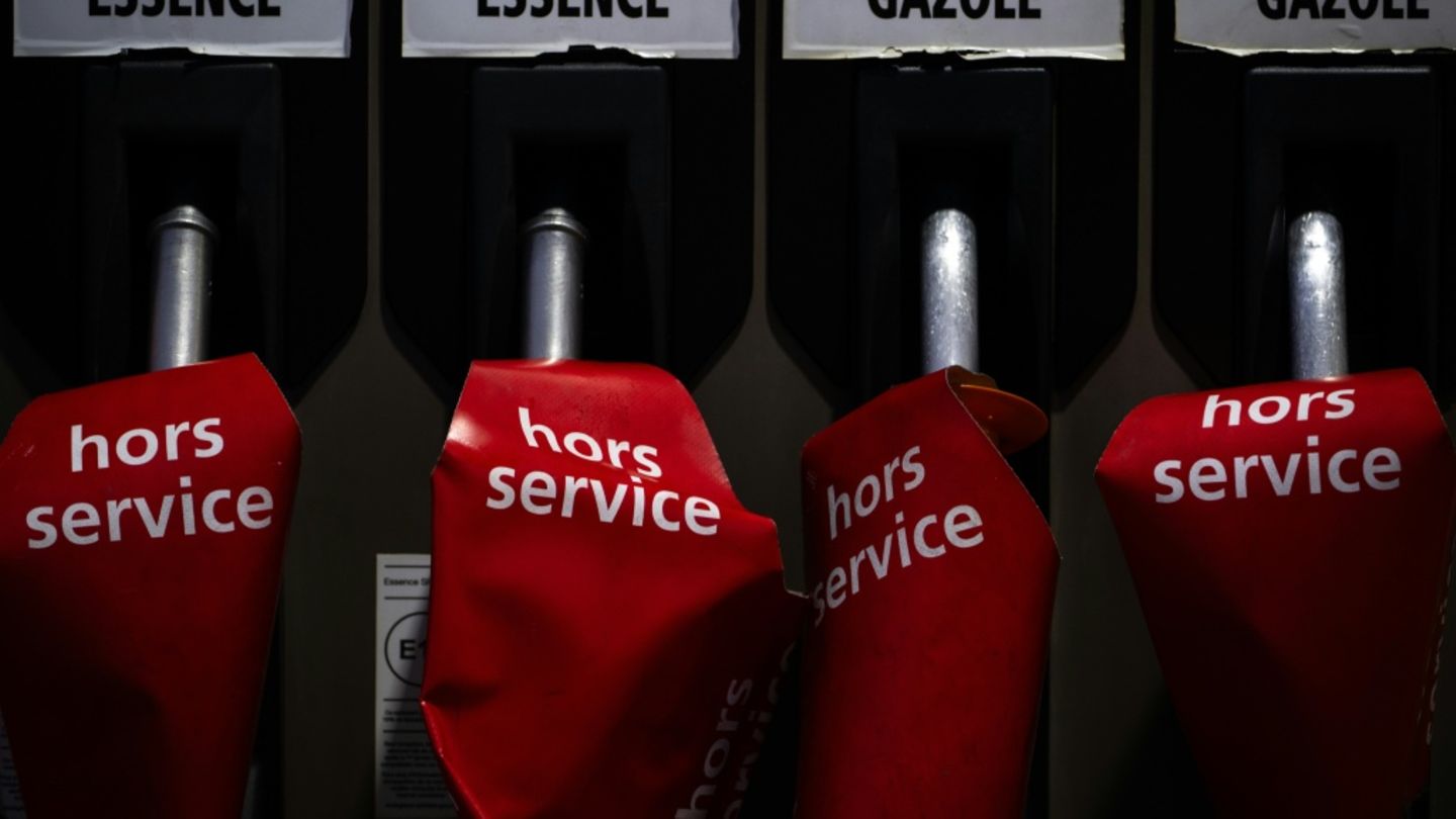 Tankstelle in Frankreich