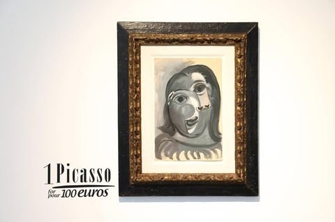 Das Gemälde „Frauenkopf“ von Pablo Picasso