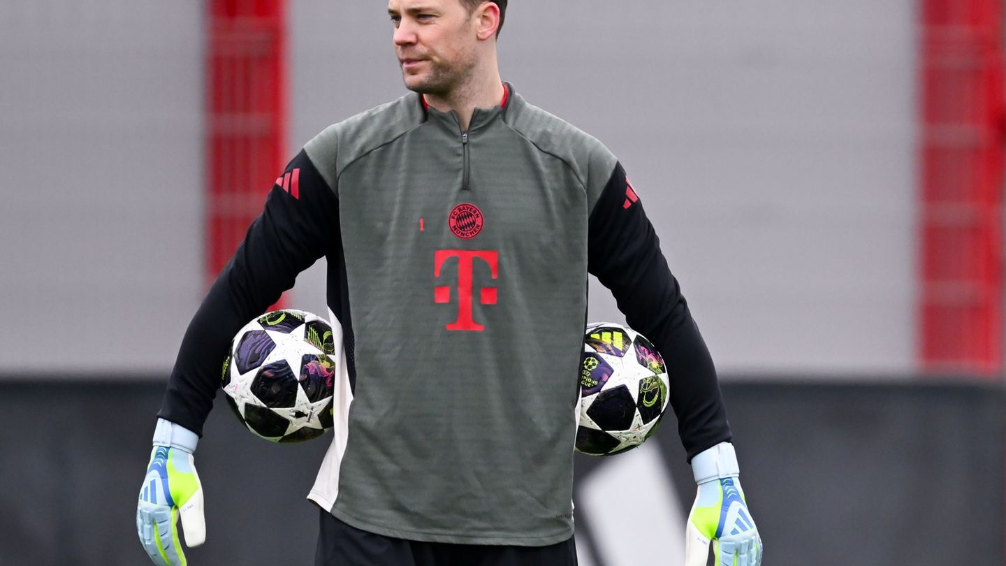 Manuel Neuer ist einer von vier Bayern-Profis, die von einer möglichen Gelb-Sperre im Halbfinal-Hinspiel bedroht sind. Foto: Sve
