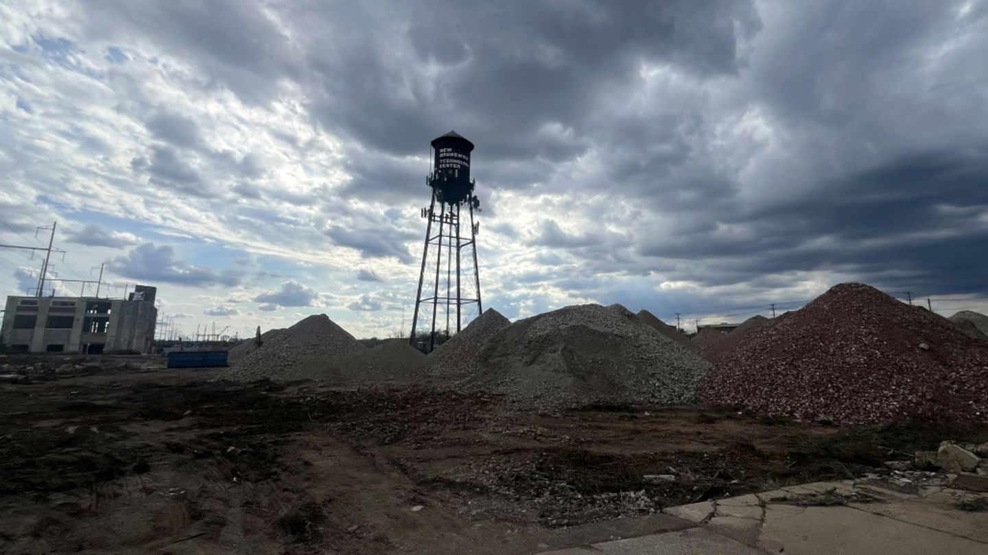 Baustelle für Rechenzentrum im US-Staat New Jersey