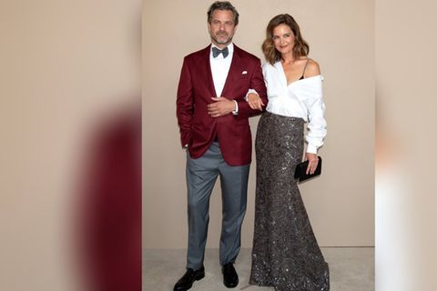 Joshua Jackson und Katie Holmes bei ihrem Auftritt in New York.