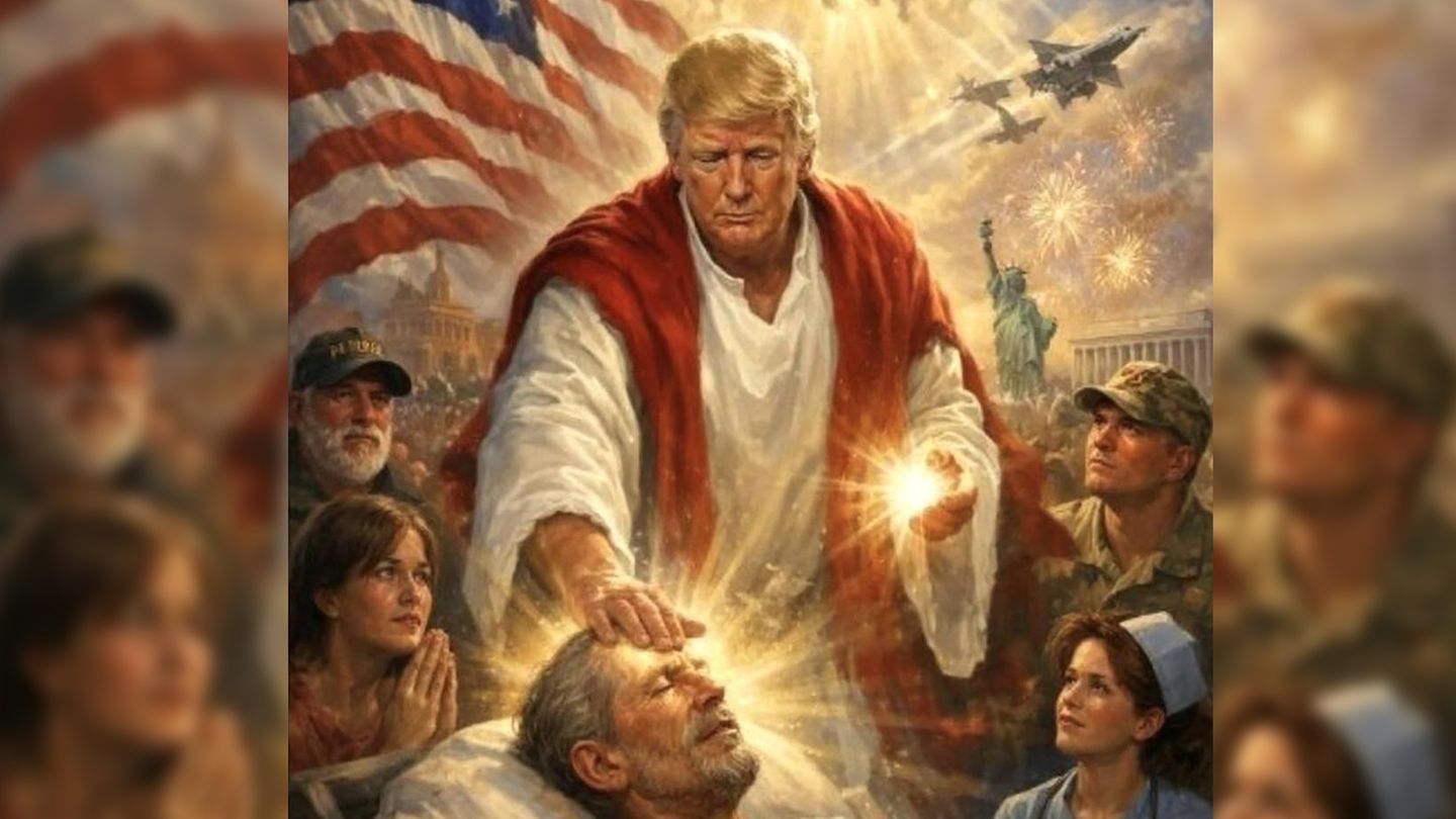 Trump als Jesus