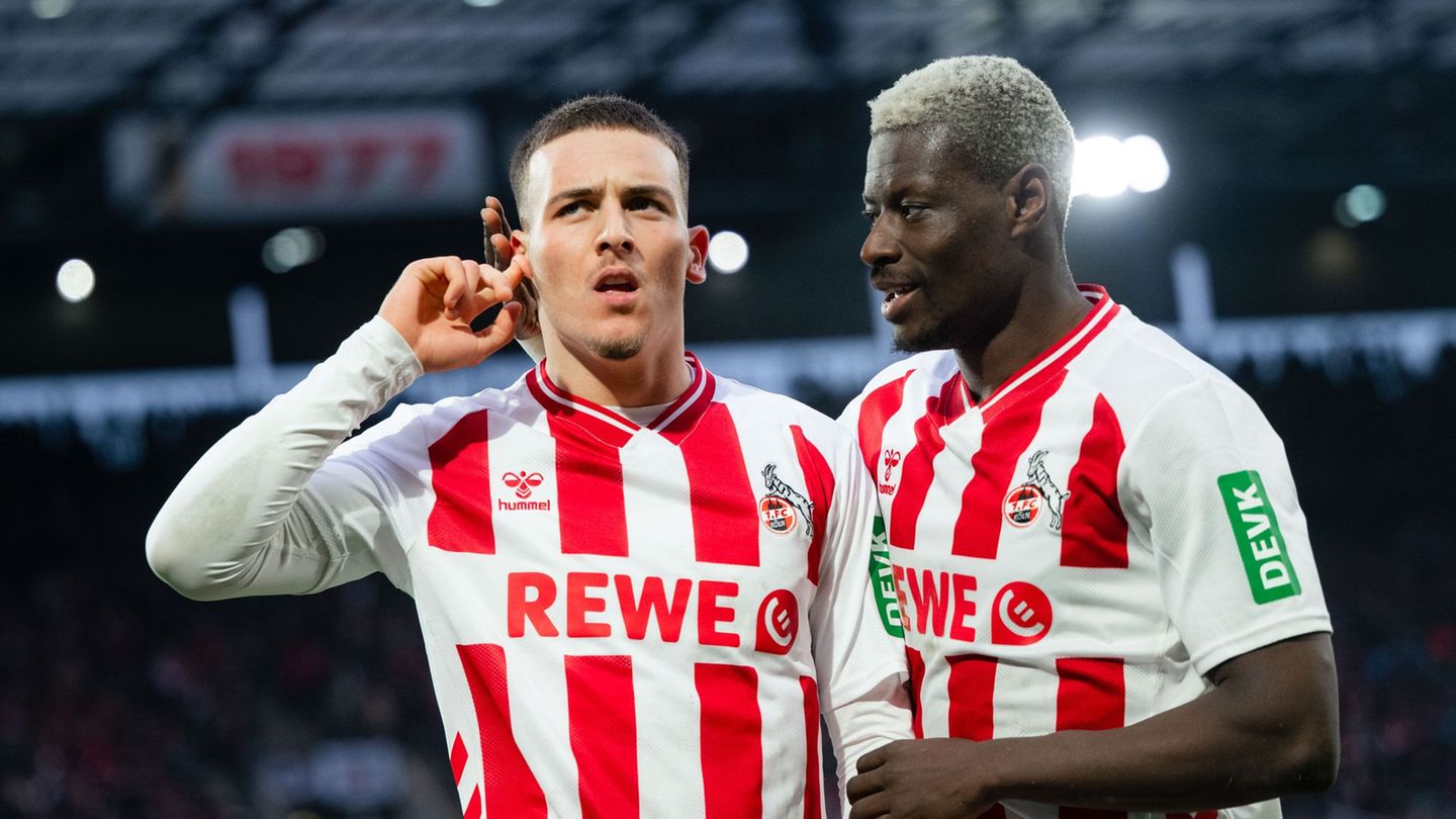 Erzielten je vier der jüngsten 13 Kölner Treffer: Said El Mala (links) und Ragnar Ache (Archivbild). Foto: Marius Becker/dpa