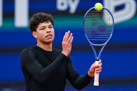 Ben Shelton ist in München weiter im Titelrennen. Foto: Sven Hoppe/dpa