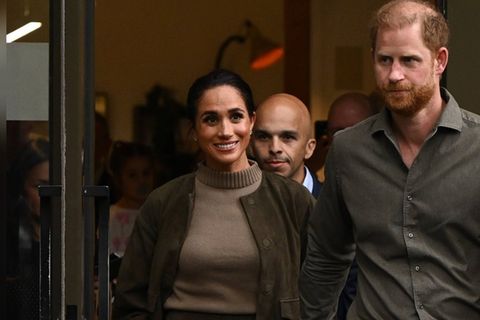Herzogin Meghan und Prinz Harry am Dienstag in Melbourne.