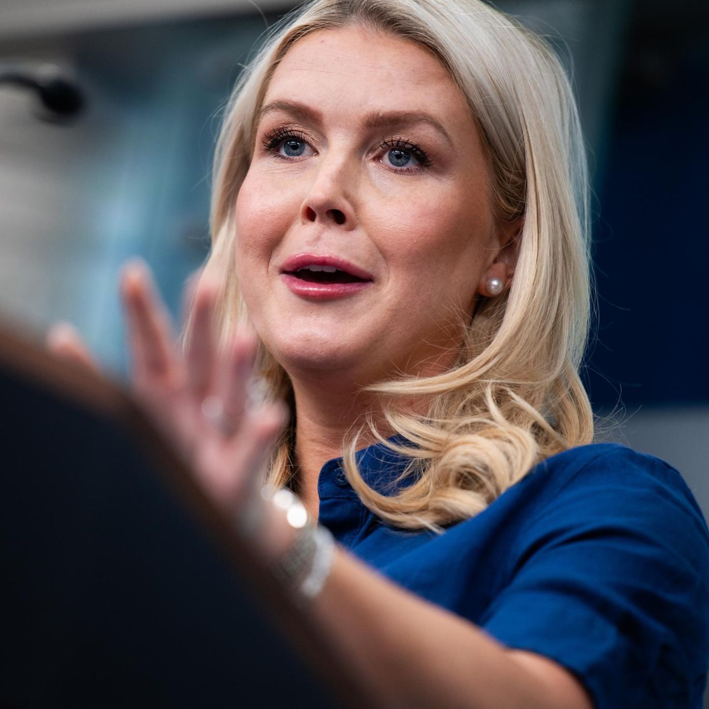 Die Sprecherin des US-Präsidialamts, Karoline Leavitt