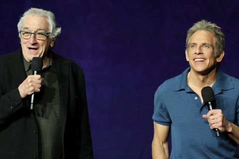 Robert De Niro und Ben Stiller stellten bei der CinemaCon in Las Vegas den Trailer zu "Focker In-Law" vor.