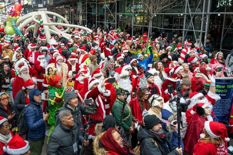 Die SantaCon im Dezember 2025 in New York