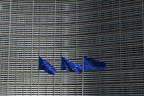 EU-Flaggen in Brüssel